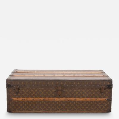 20th Century French Louis Vuitton Trunk in Monogrammed Canvas