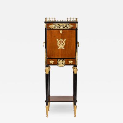 20th Century French Louis Xvi Style Ormolu Cutlery Cabinet c 1900