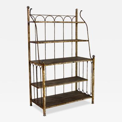 20th Century French Metal Shelf Unit