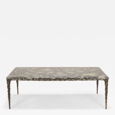 20th Century French Silvered Bronze Table by Maison Bagues