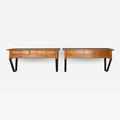 20th Century French Walnut Jewellery Makers Benches c 1920