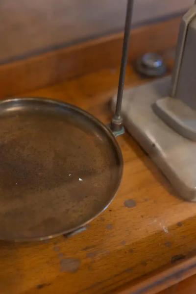 20th Century German Glass Case Scale