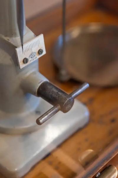 20th Century German Glass Case Scale