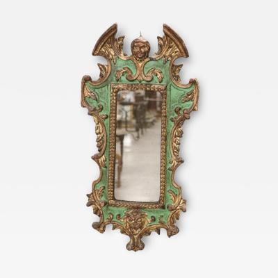 20th Century Gothic Style Carved Wood Wall Mirror