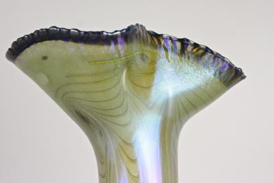 20th Century Iridescent Glass Vase by E Eisch Signed Germany 1982