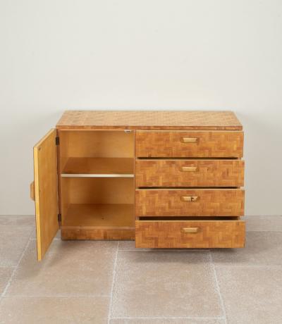 20th Century Italian Bamboo Side Cabinet