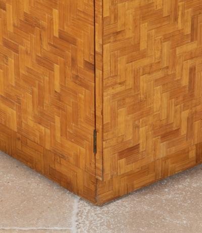 20th Century Italian Bamboo Side Cabinet