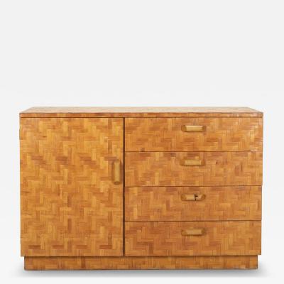 20th Century Italian Bamboo Side Cabinet