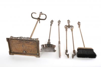 20th Century Italian Brass Five Piece Tool Set