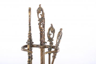 20th Century Italian Brass Five Piece Tool Set