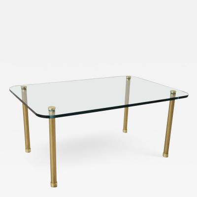 20th Century Italian Design Crystal Sofa Table or Coffee Table 1980s