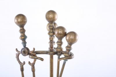 20th Century Italian Five Piece Fireplace Tool Set