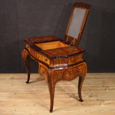 20th Century Louis XV Style Inlaid Lombard Dressing Table