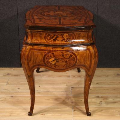 20th Century Louis XV Style Inlaid Lombard Dressing Table
