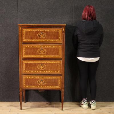 20th Century Louis XVI Style Inlaid Chest of Drawers