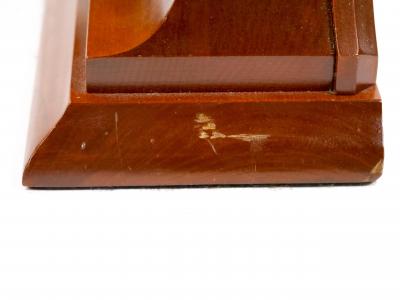 20th Century Mahogany Wood Brass Chelsea Ship Strike Bell Clock