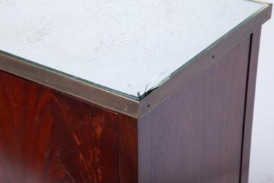 20th Century Mirrored Top Mahogany Wood Sideboard Credenza By Dessin Fournir
