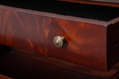 20th Century Mirrored Top Mahogany Wood Sideboard Credenza By Dessin Fournir