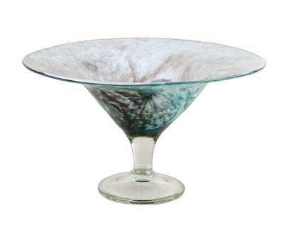 20th Century Modern Glass Centerpiece Glass Bowl signed Germany ca 1970