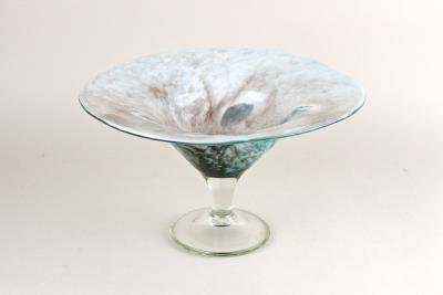 20th Century Modern Glass Centerpiece Glass Bowl signed Germany ca 1970