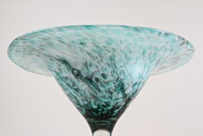 20th Century Modern Glass Centerpiece Glass Bowl signed Germany ca 1970