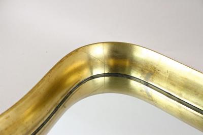 20th Century Modernist Gilt Wall Mirror Attributed to Max Welz Austria ca 1940s