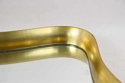 20th Century Modernist Gilt Wall Mirror Attributed to Max Welz Austria ca 1940s