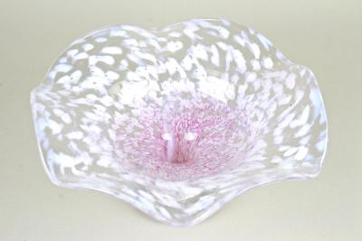 20th Century Murano Glass Centerpiece Bowl Mid Century Italy ca 1960