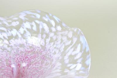 20th Century Murano Glass Centerpiece Bowl Mid Century Italy ca 1960