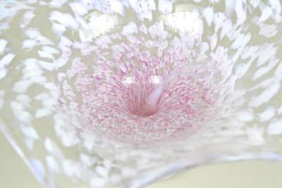20th Century Murano Glass Centerpiece Bowl Mid Century Italy ca 1960