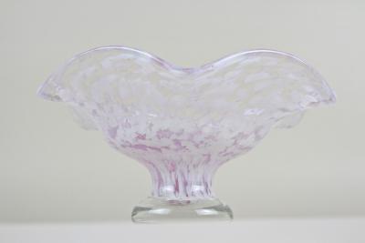 20th Century Murano Glass Centerpiece Bowl Mid Century Italy ca 1960