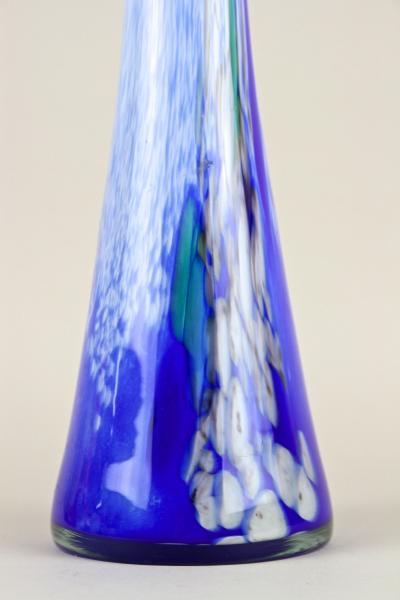 20th Century Murano Glass Vase Jack In The Pulpit Italy circa 1970