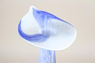 20th Century Murano Glass Vase Jack In The Pulpit Italy circa 1970