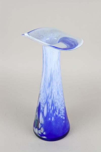 20th Century Murano Glass Vase Jack In The Pulpit Italy circa 1970