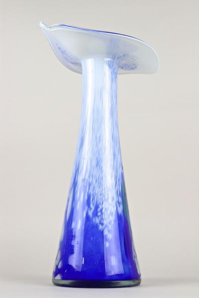 20th Century Murano Glass Vase Jack In The Pulpit Italy circa 1970