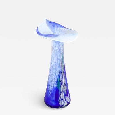 20th Century Murano Glass Vase Jack In The Pulpit Italy circa 1970