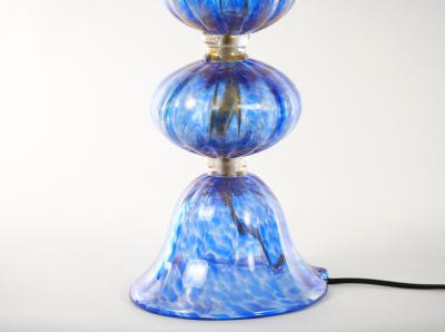 20th Century Murano Venetian Glass Gold Flecks Table Lamps