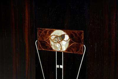 20th Century Octagonal Art Nouveau Table Mother Of Pearl Inlays AT ca 1905