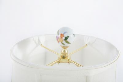 20th Century Porcelain Gilt Wood Base Lamps