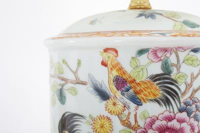 20th Century Porcelain Gilt Wood Base Lamps