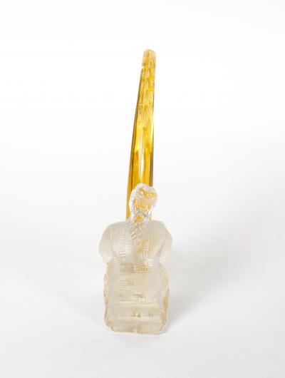 20th Century Saint Louis French Crystal Figure of a Harpist