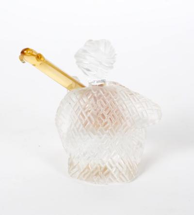 20th Century Saint Louis French Crystal Lyre Sculpture