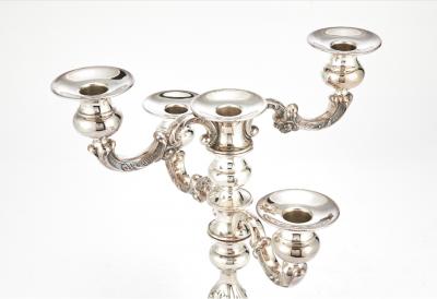 20th Century Spritzer Fuhrmann Tableware Sterling Silver Five Arms Candelabra