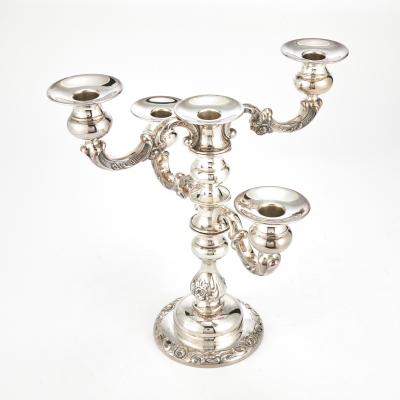20th Century Spritzer Fuhrmann Tableware Sterling Silver Five Arms Candelabra