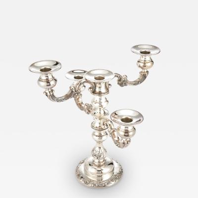 20th Century Spritzer Fuhrmann Tableware Sterling Silver Five Arms Candelabra