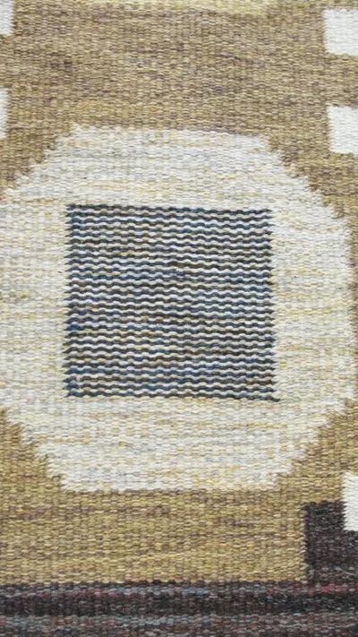 20th Century Swedish Flat Weave Carpet by Agda Osterberg