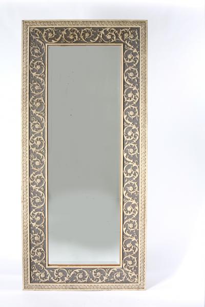 20th Century Wood Framed Wall Hanging Mirror