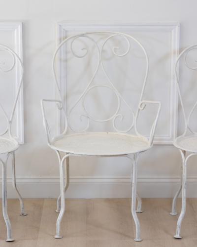 20th Century Wrought Iron Garden Furniture Set