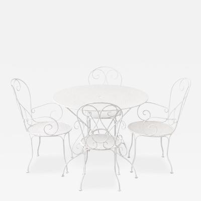 20th Century Wrought Iron Garden Furniture Set