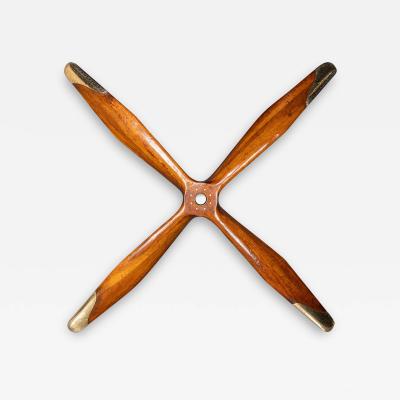 20th Century Wwi Fairey Hamble Baby Mahogany Four Blade Propeller c 1917